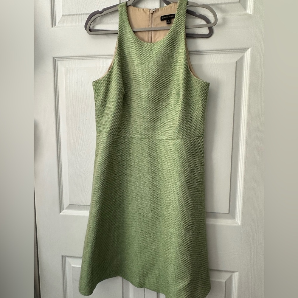 J.Crew Racer Neck Green size 10